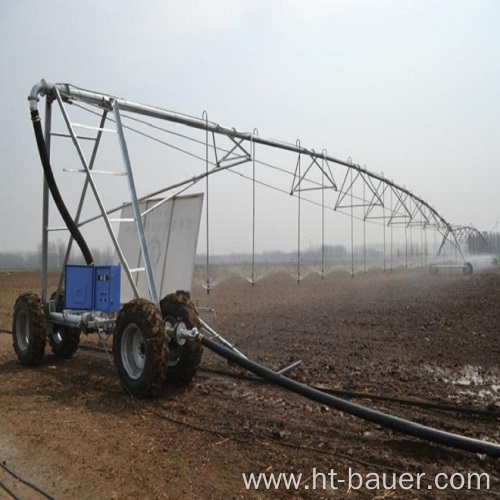 lateral pivot irrigation system
